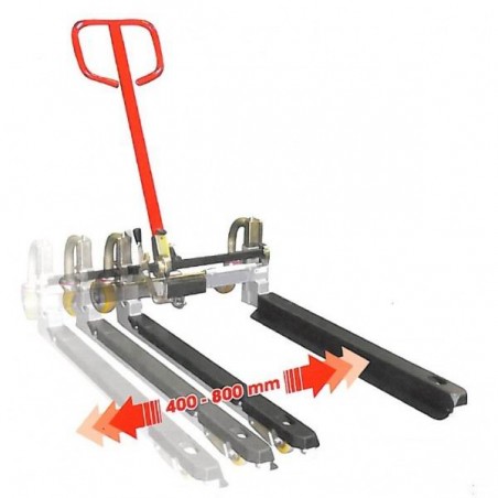 Palettenrolli verstellbar